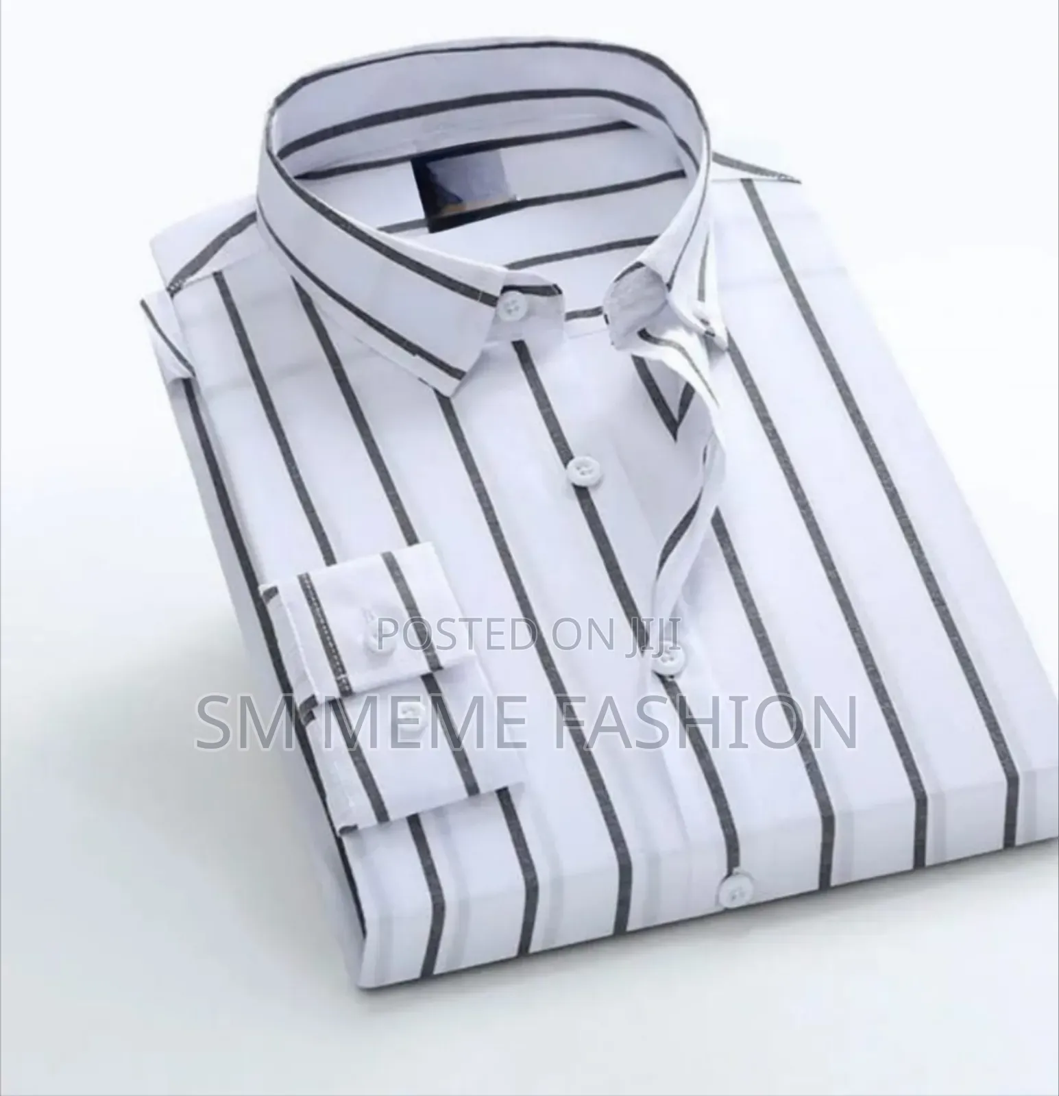 Men's Long Sleeve Stripe Print Shirt