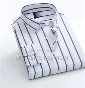 Men's Long Sleeve Stripe Print Shirt