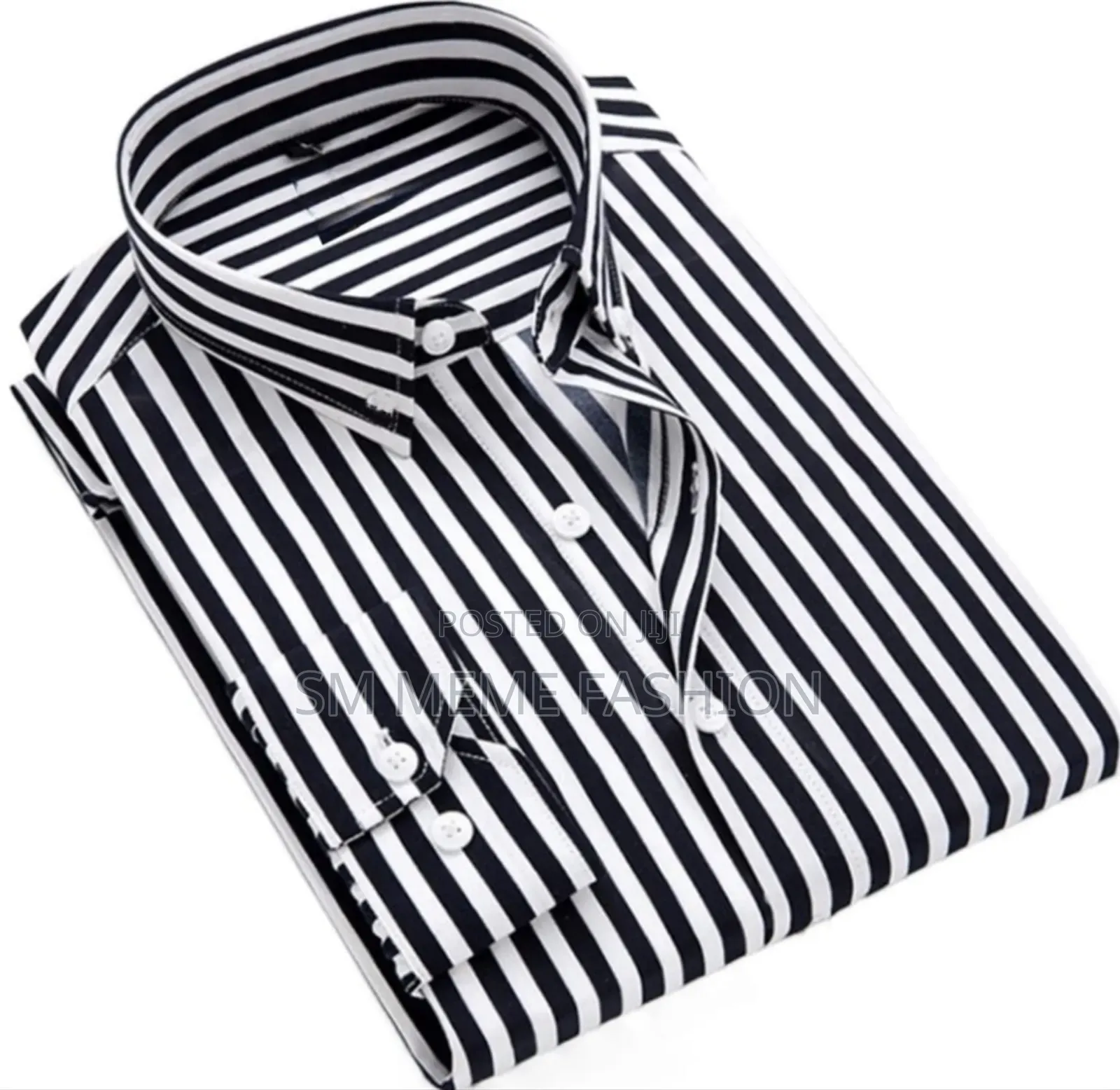 Men's Long Sleeve Stripe Print Shirt