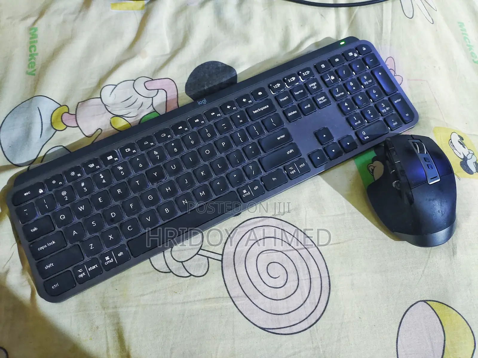 Logitech Mx Keys Wireless Keyboard and Mouse Rapoo Mt750s
