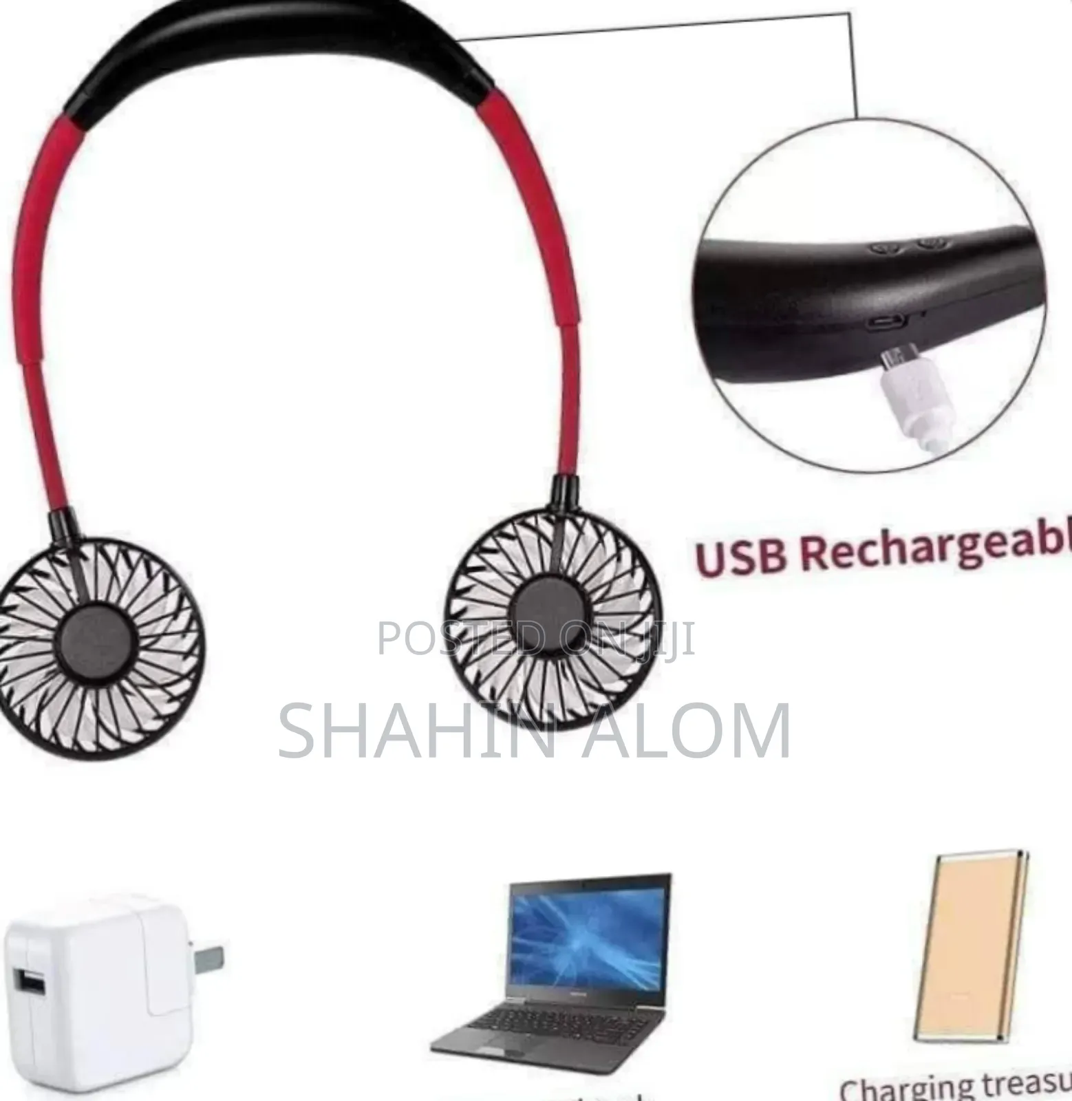 Rechargeable Neck Fan