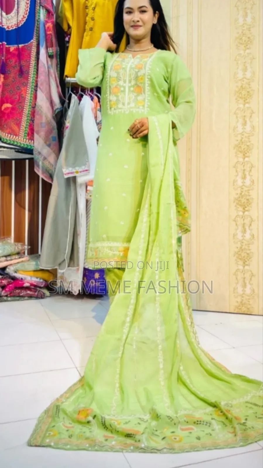 Georgette Embroidery Three Piece