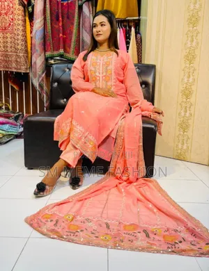 Georgette Embroidery Three Piece
