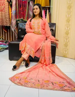Georgette Embroidery Three Piece