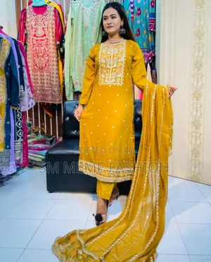 Georgette Embroidery Three Piece