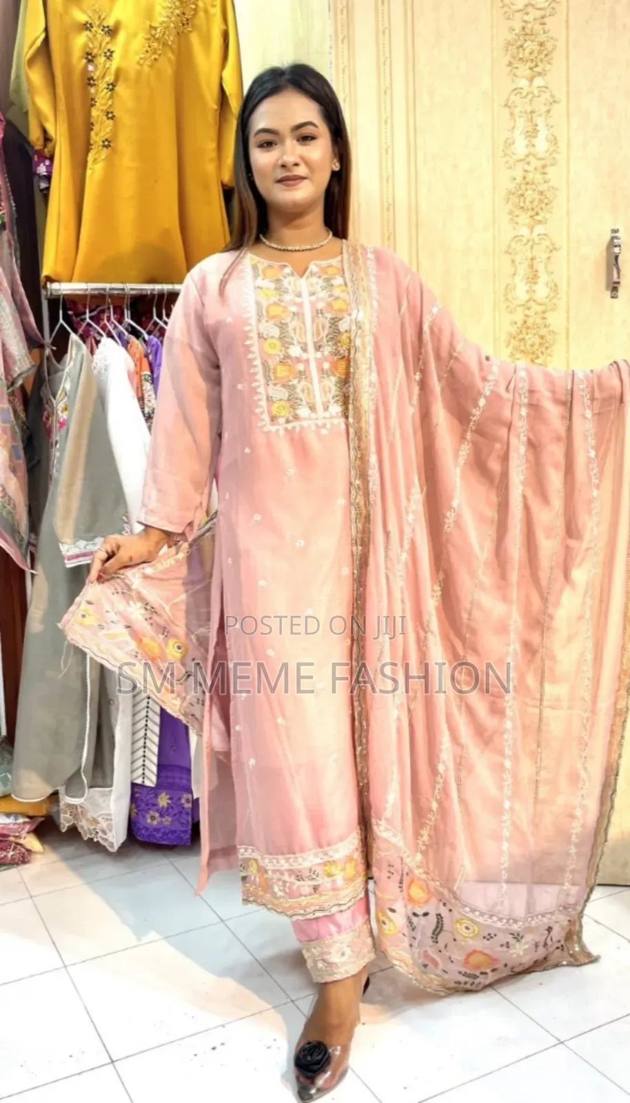 Georgette Embroidery Three Piece