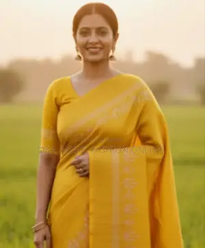 সুতি শাড়ি ব্লাউজ পিস সহ