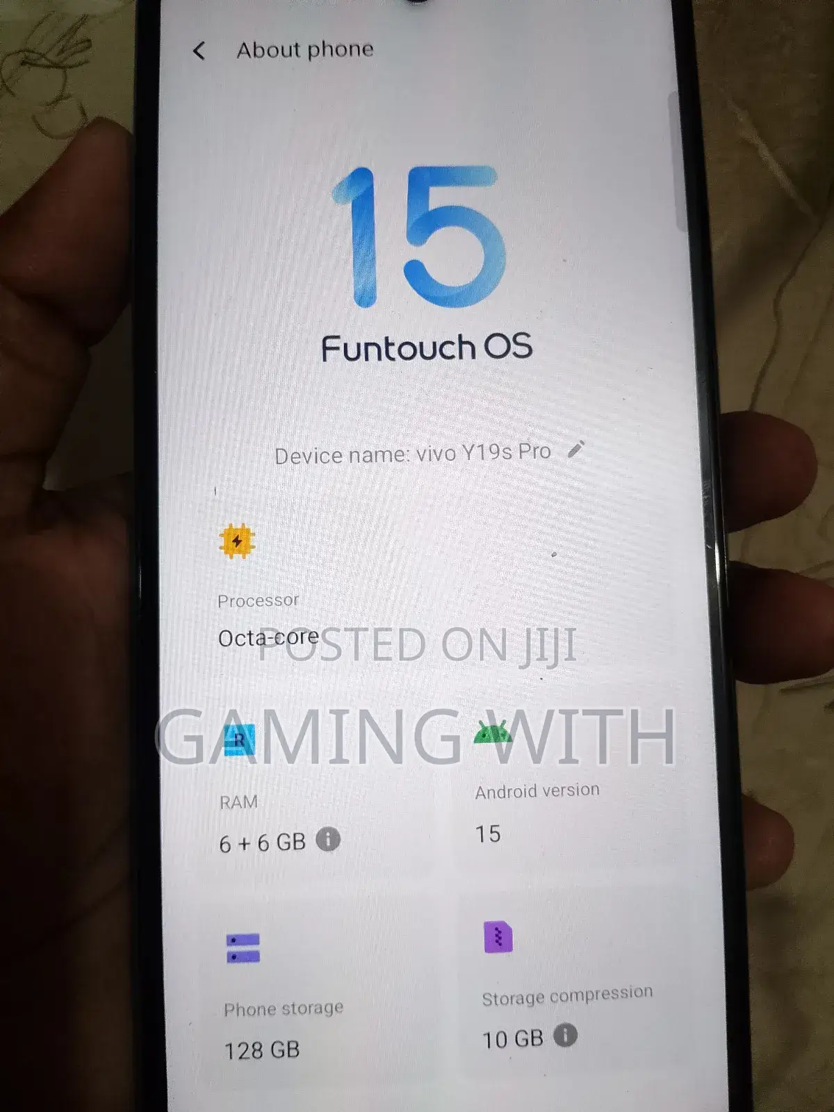 Vivo Y19 128 GB White