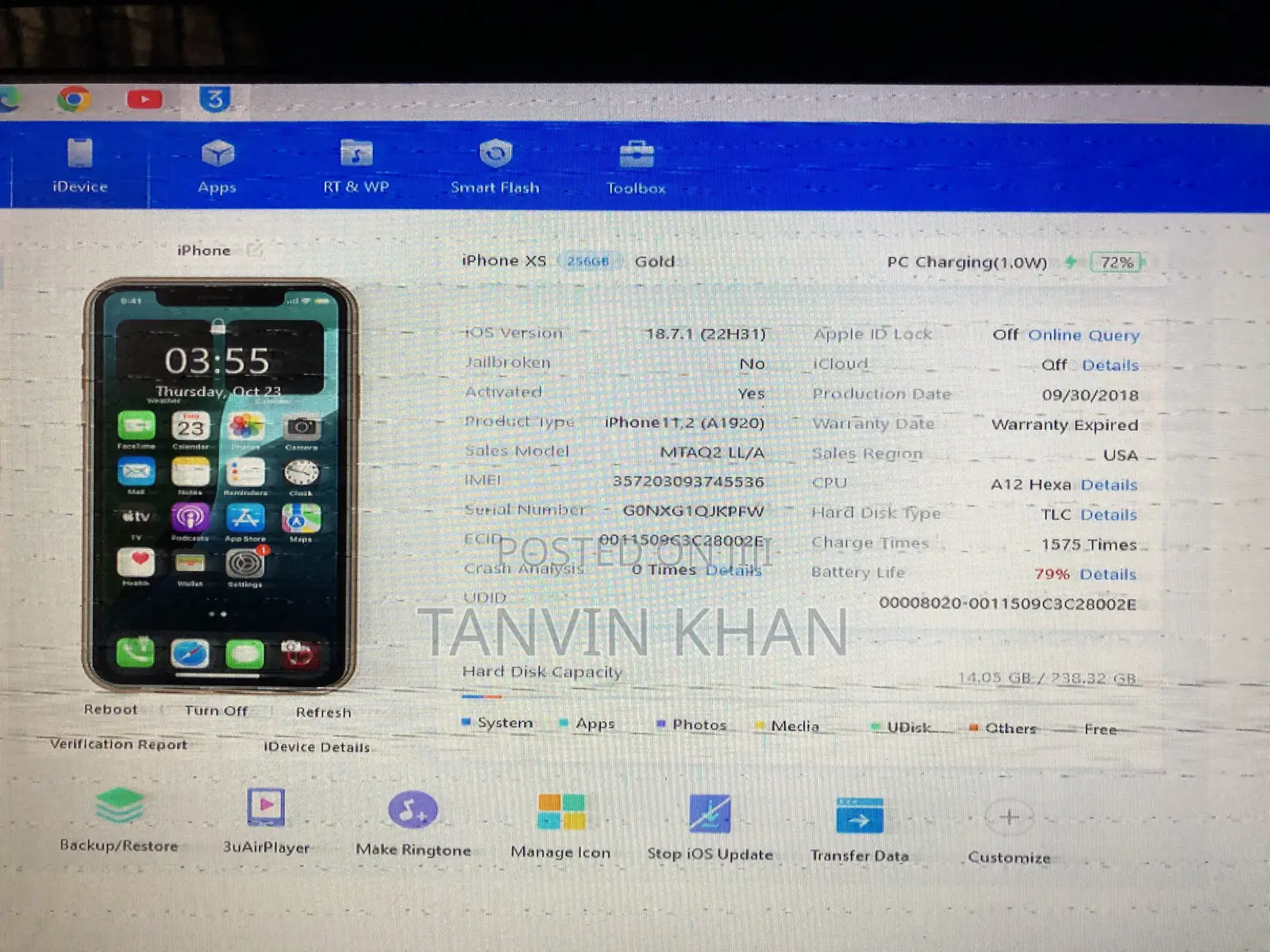 Apple iPhone XS 256 GB Gold