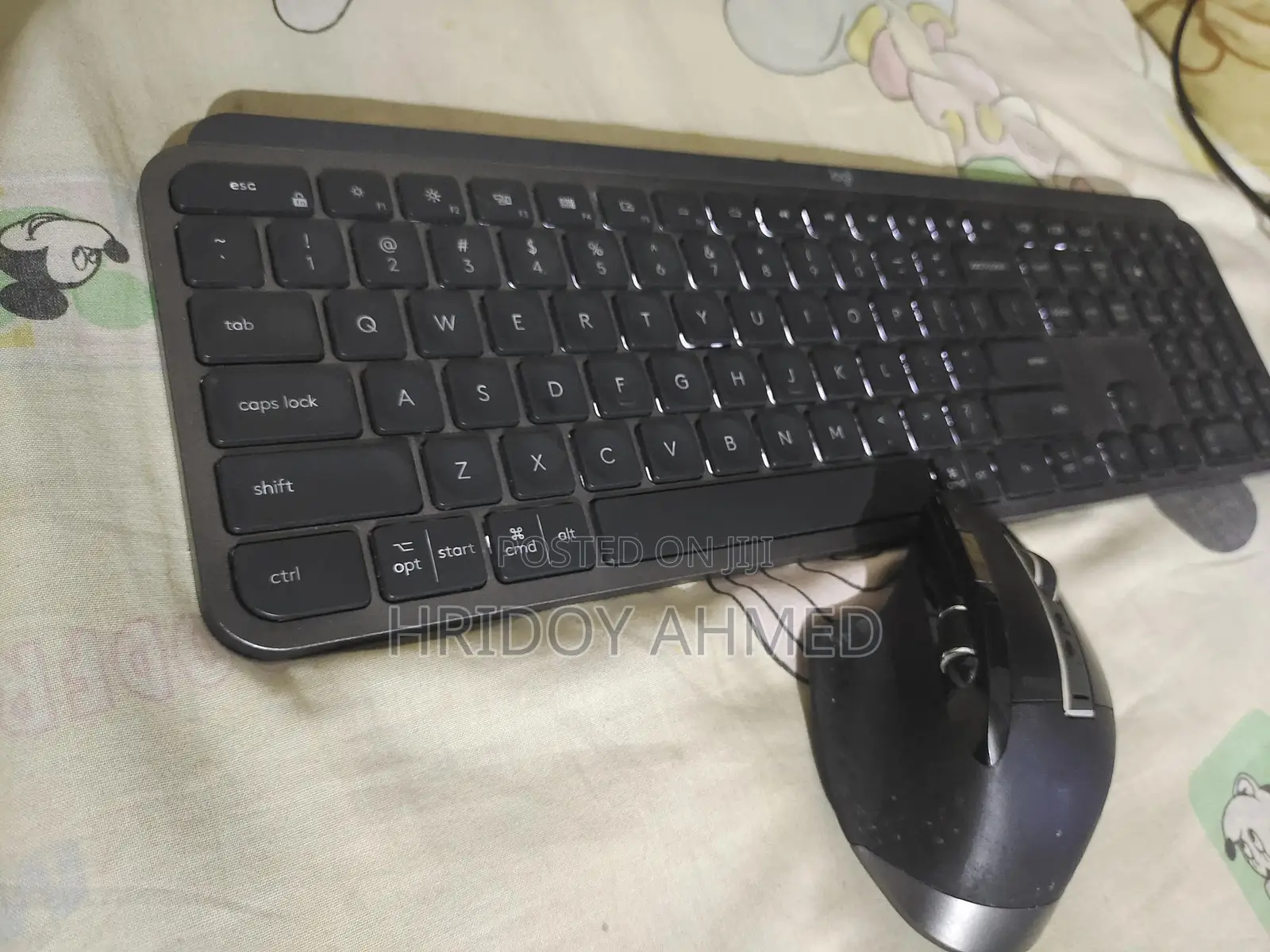 Logitech Mx Keys Wireless Keyboard and Mouse Rapoo Mt750s