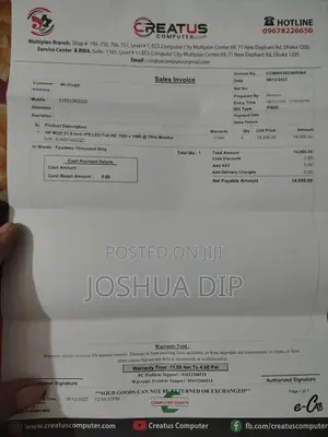 Cpu and Monitor Dhaka Kuril