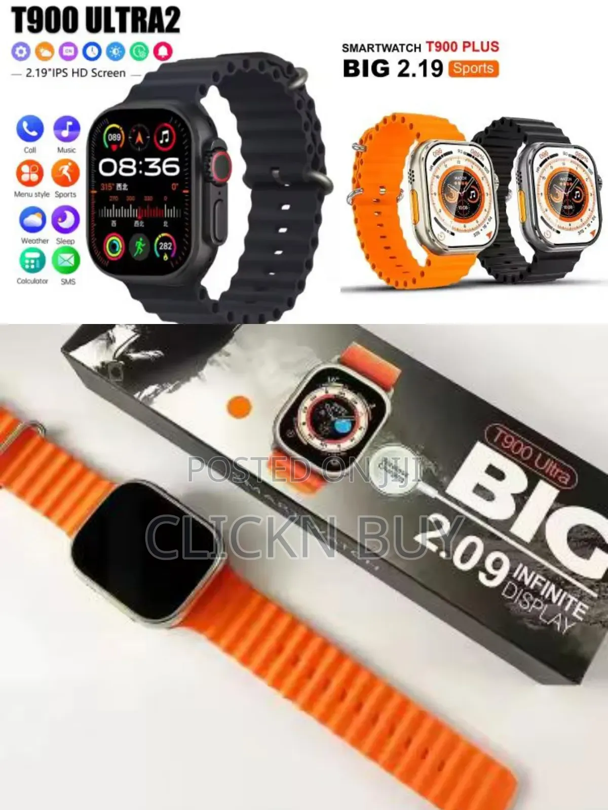T900 Plus Smart Watch 2.19 Ips Display 49mm