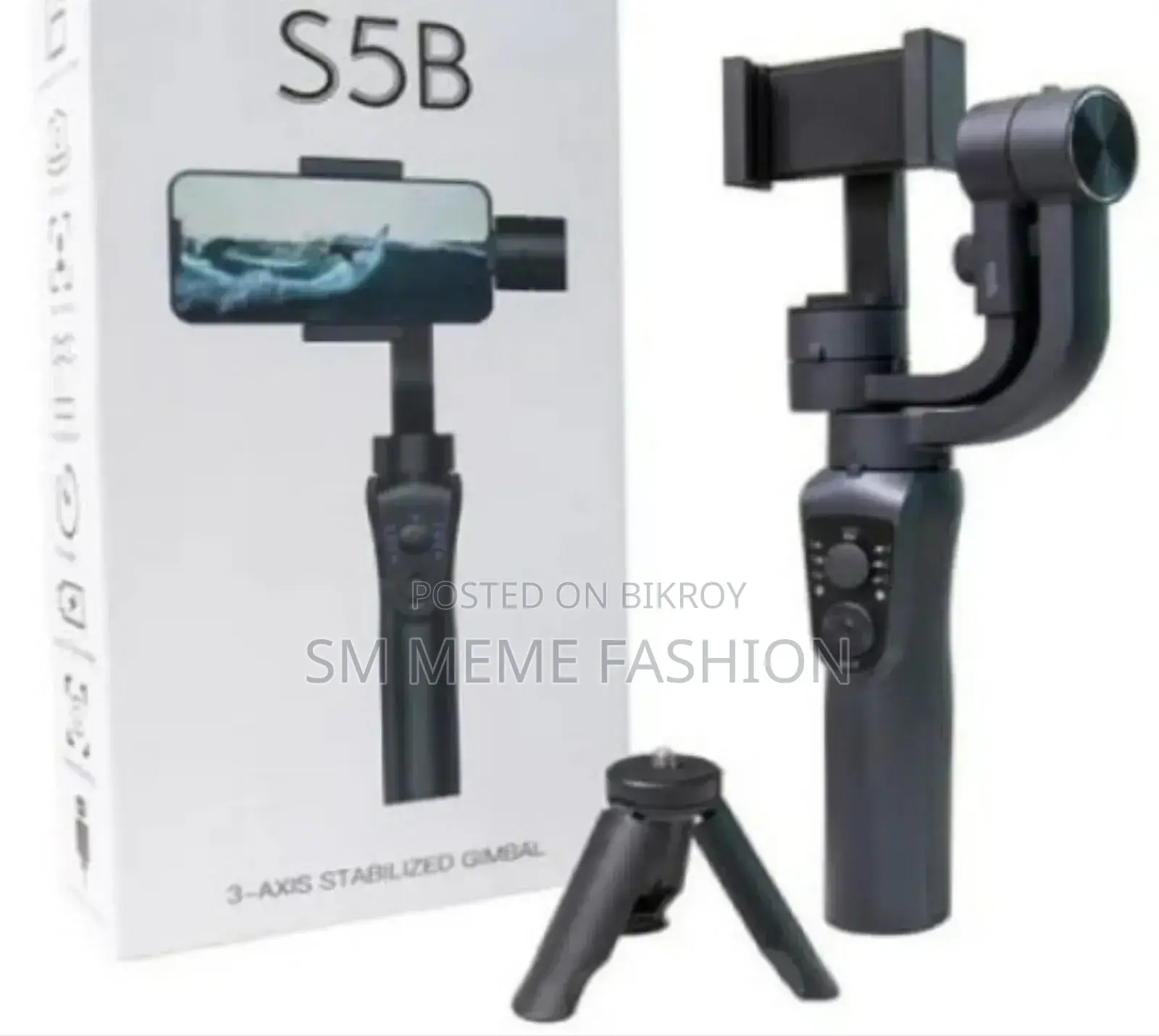 S5B ৩-অক্ষ হ্যান্ডহেল্ড স্ট্যাবিলাইজড গিম্বল সেলফি স্টিক