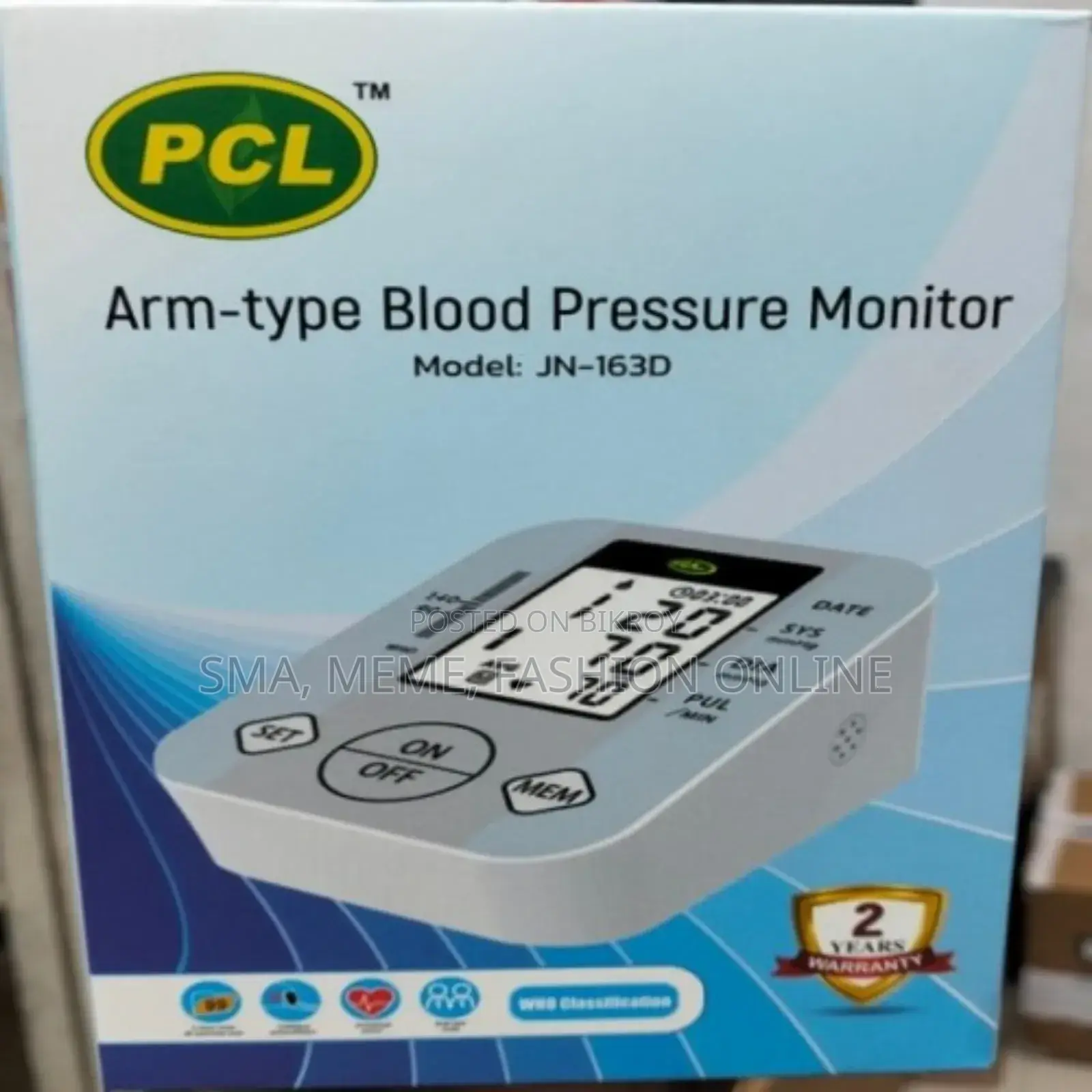 PCL Arm-Type Blood Pressure Monitor JN-163D