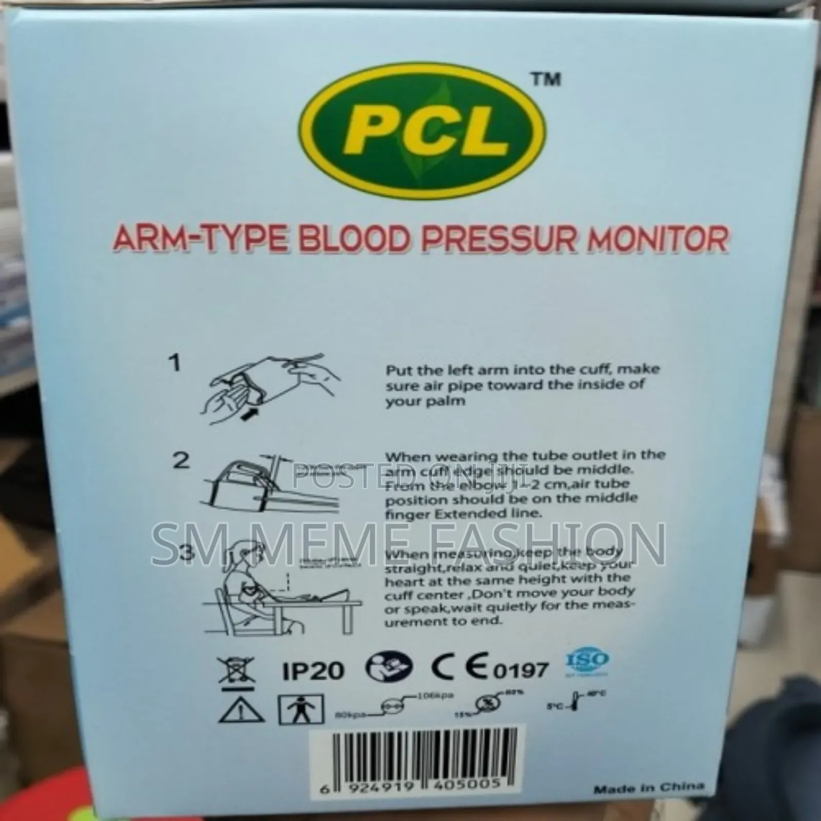 PCL Arm-Type Blood Pressure Monitor Jn-163d