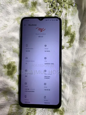 New Itel S23 128 GB Black