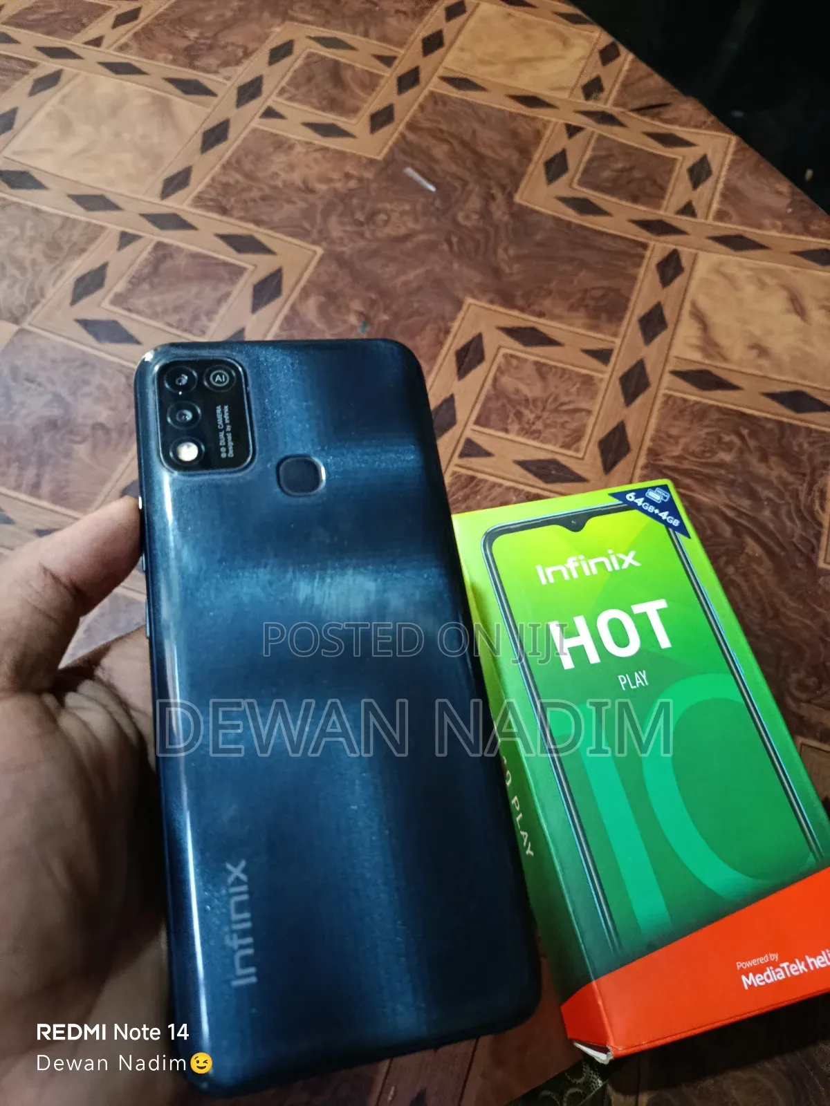 Infinix Hot 10 Play 64 GB Black