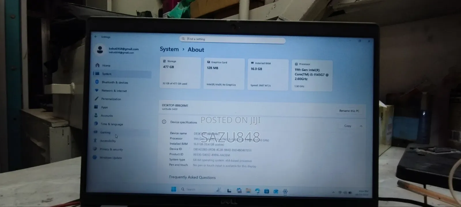 Laptop Dell Latitude 5420 16GB Intel Core I5 SSD 512GB