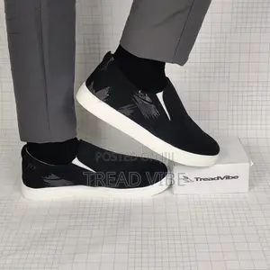 Photo - Eid New Shoes Collection Print Black Fabrics Sneaker Treadvibe S1002