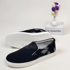 Eid New Shoes Collection Print Black Fabrics Sneaker Treadvibe S1002