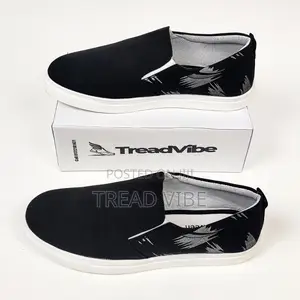 Eid New Shoes Collection Print Black Fabrics Sneaker Treadvibe S1002