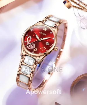 Olevs 3605 Fashion Diamond Ceramic Watch