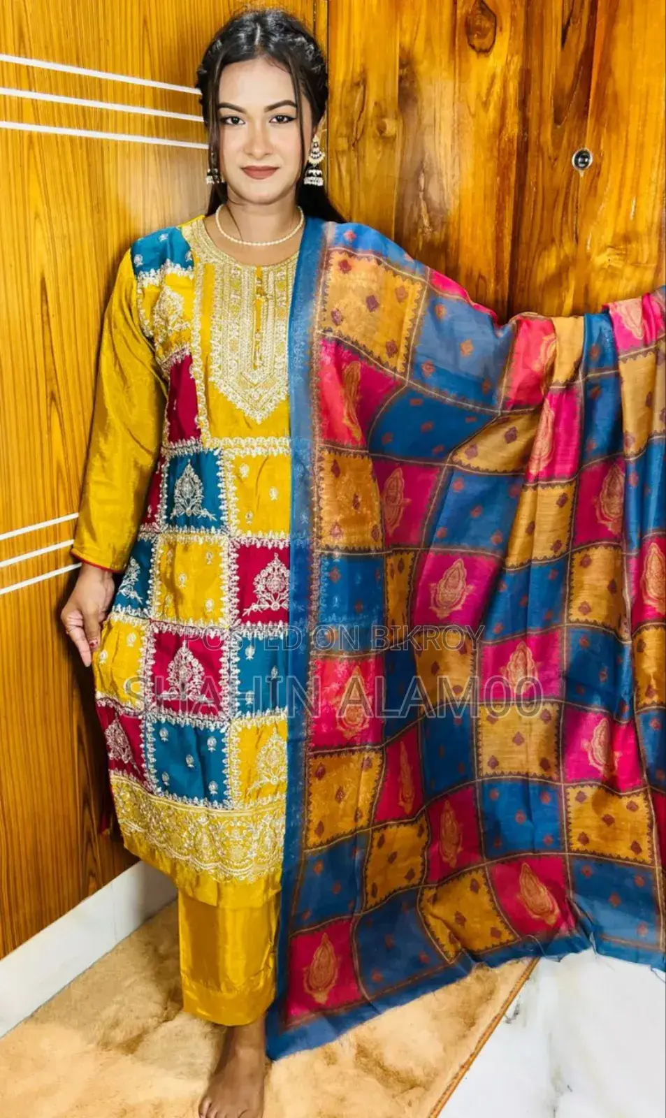 Georgette Embroidery Three Piece
