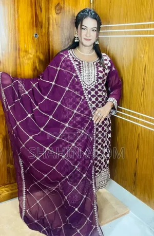 Georgette Embroidery Three Piece