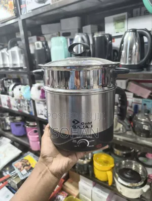 Photo - Gold Bajaj Electric Kitchen Kettle and Steamer