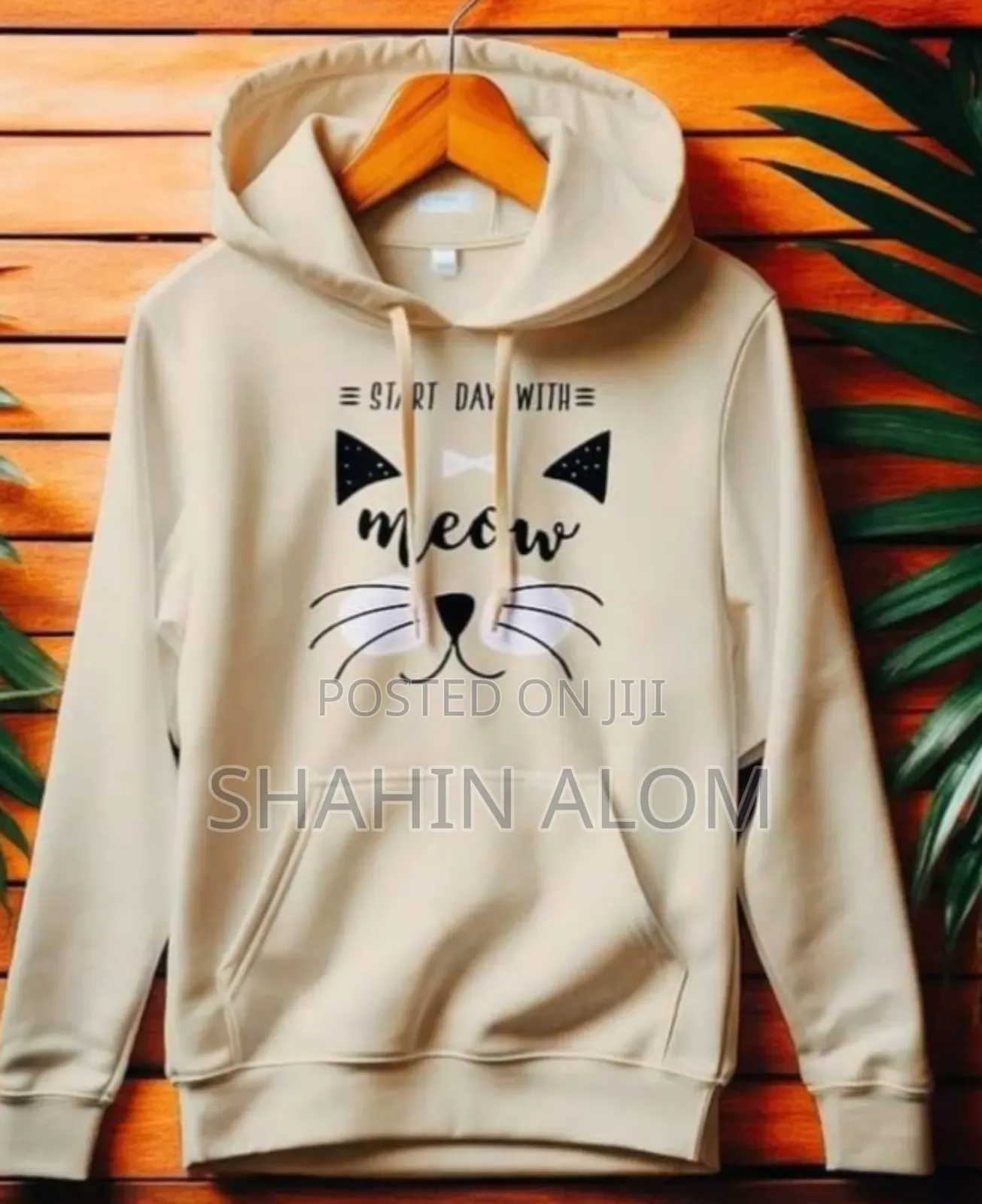 New White Cotton Fabrics New Stylish Hoddie for Womens