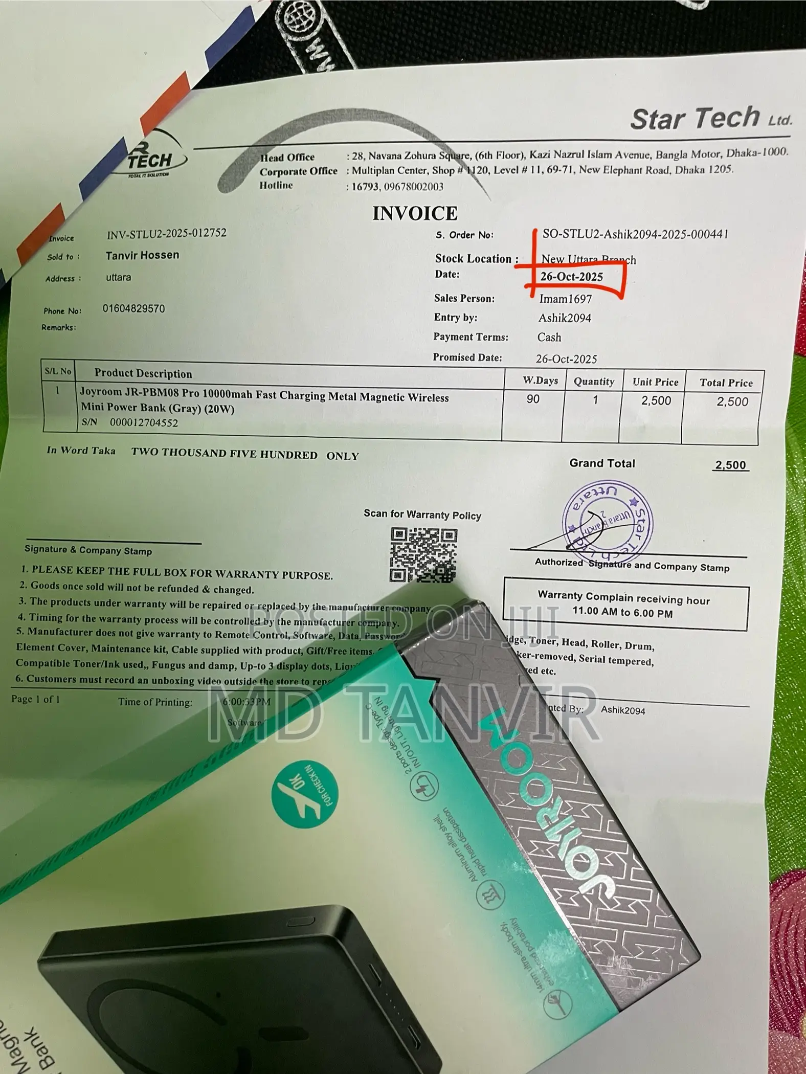 Joyroom Wireless Power Bank