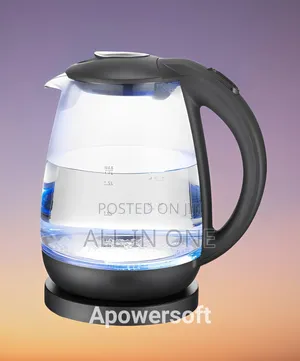 Jaipan Electric Kettle (Are-015) Glass Stainless Still Cordless