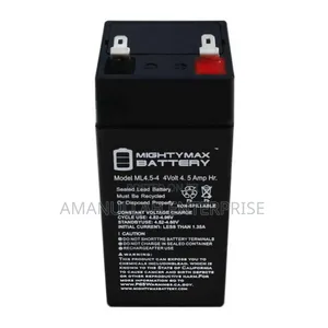 Photo - Huayu Bt-4v 5ah/20hr Sealed Lead-Acid Rechargeable Battery.