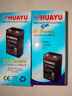 Huayu Bt-4v 5ah/20hr Sealed Lead-Acid Rechargeable Battery.