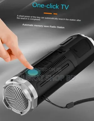 Photo - Portable Bluetooth Speaker With Zoomable Flashlight - Fm Radio11165