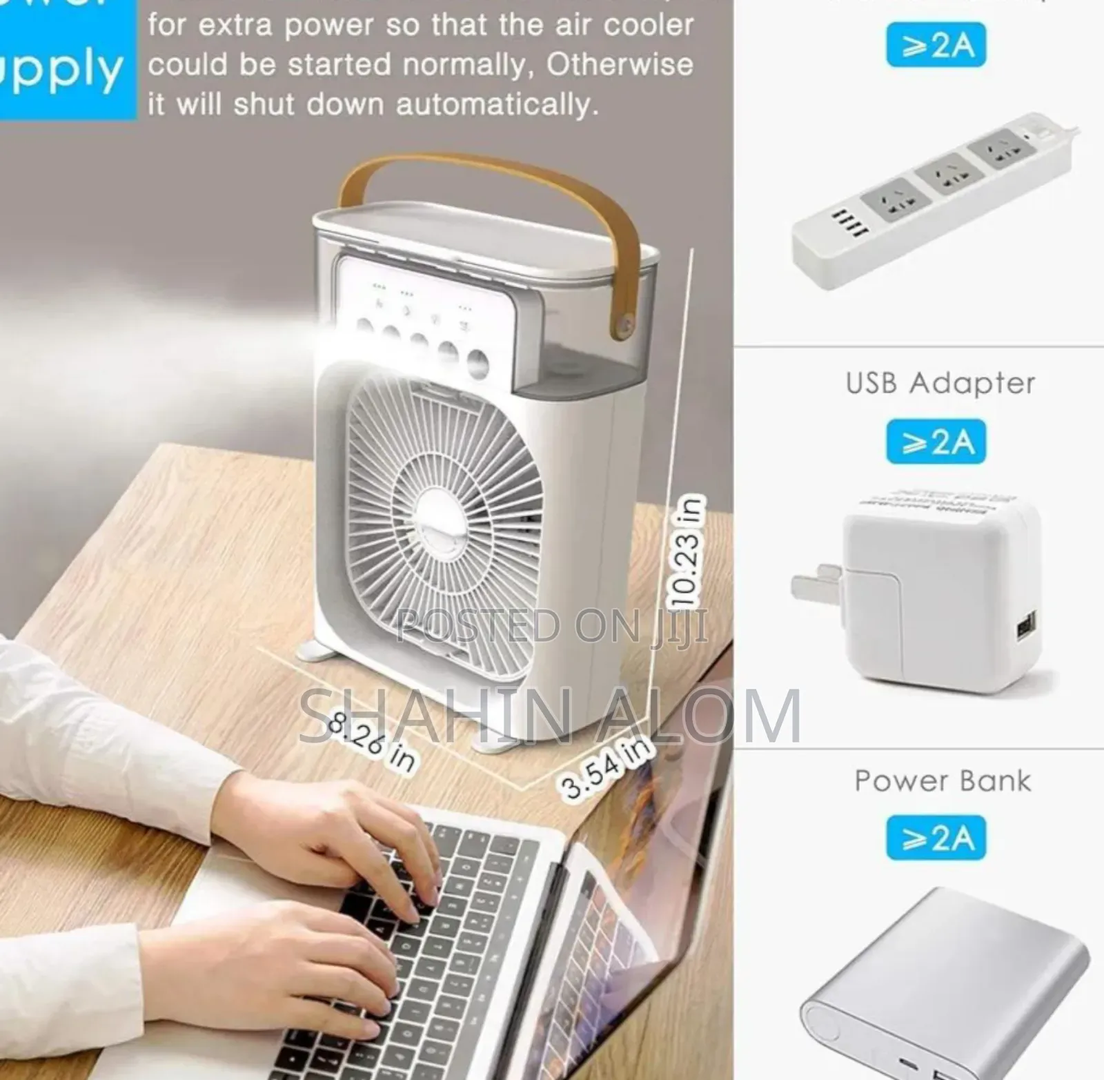 Portable Mini Air Cooler Fan With Humidifier