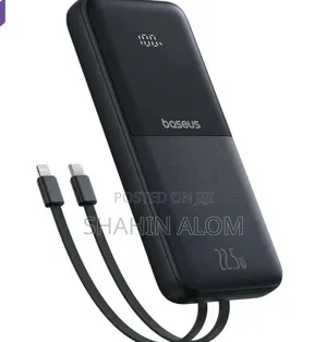 Photo - Baseus Ppjp311 10,000mah 22.5w Power Bank With Attached Type