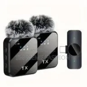 Photo - Wireless Lavalier Microphone 3 in 1 Mobile Phone Vlog Video Recording