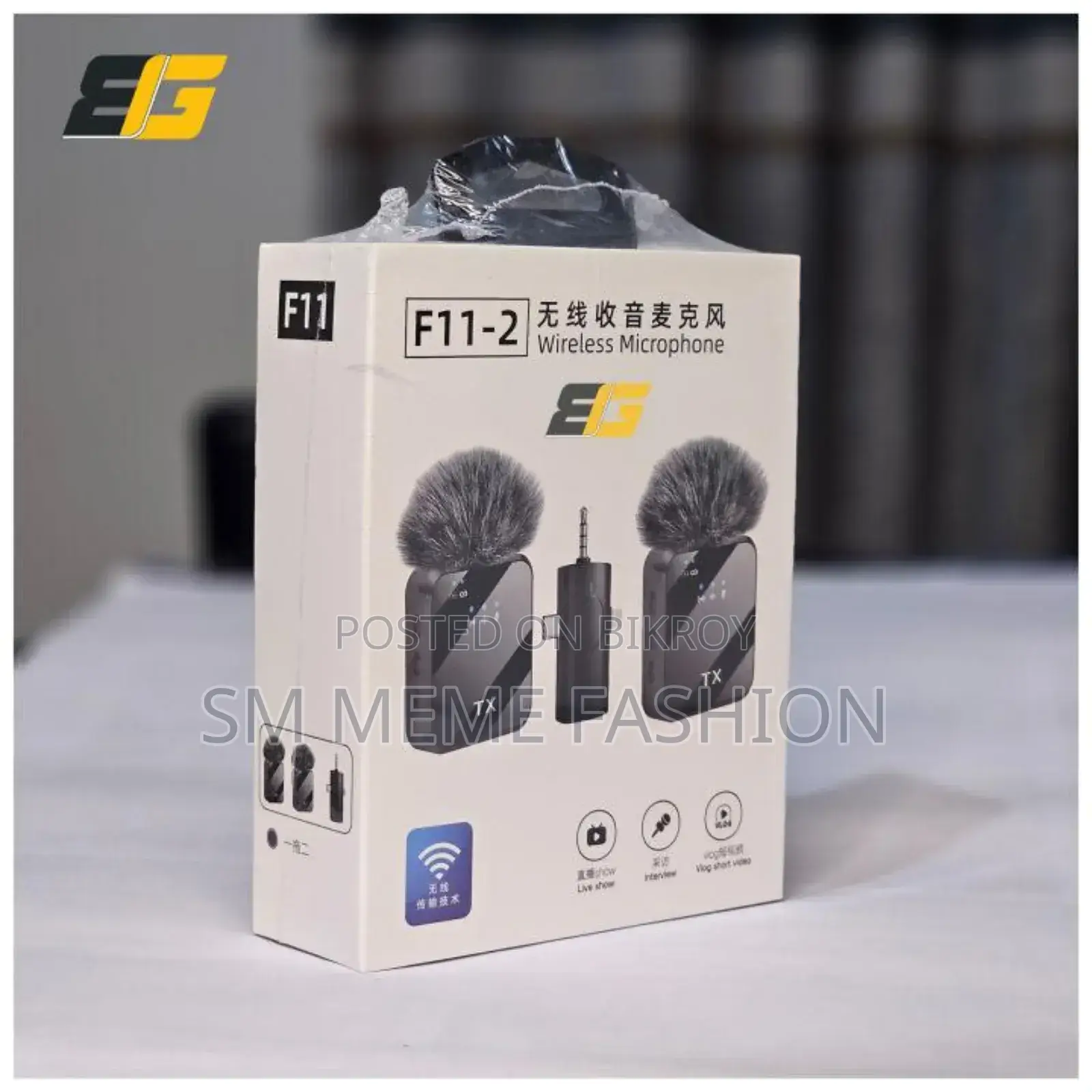 Wireless Lavalier Microphone 3 in 1 Mobile Phone Vlog Video Recording