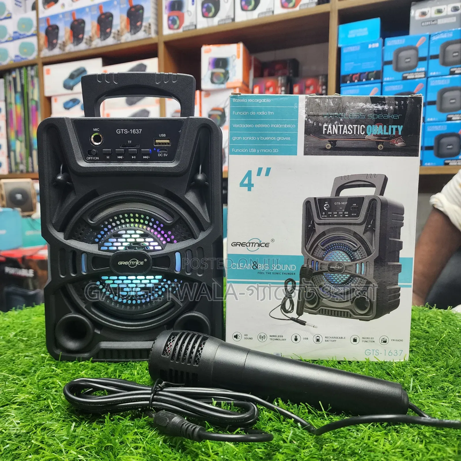 GTS-1637 Speaker With Wired Microphone