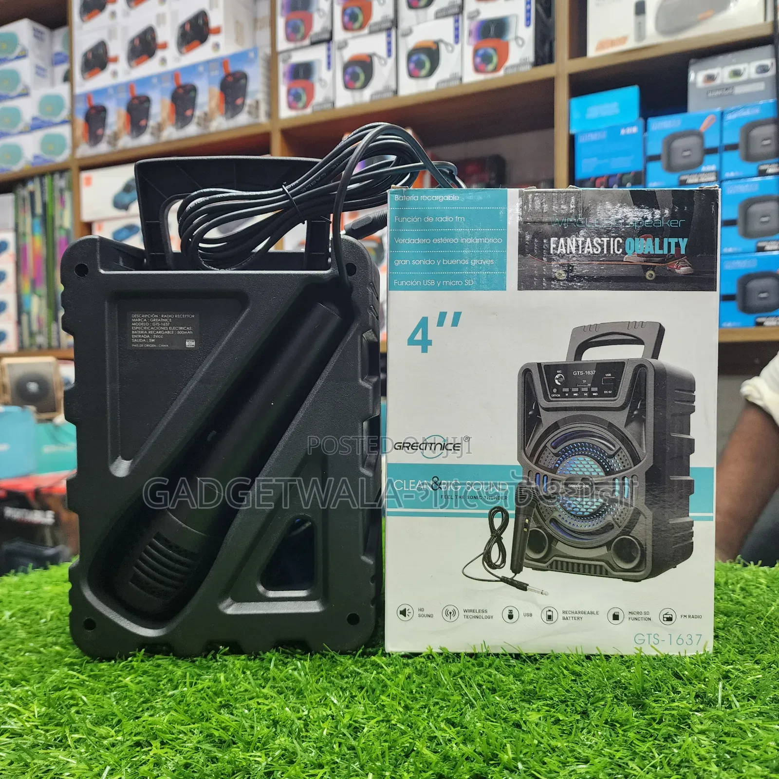 GTS-1637 Speaker With Wired Microphone