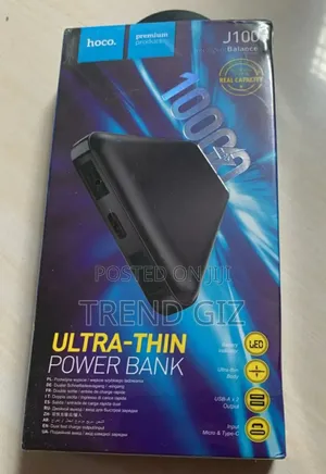 Photo - Hoco J100 10000mah Fast Power Bank – স্টাইল, স্পিড আর সিকিউরিটি