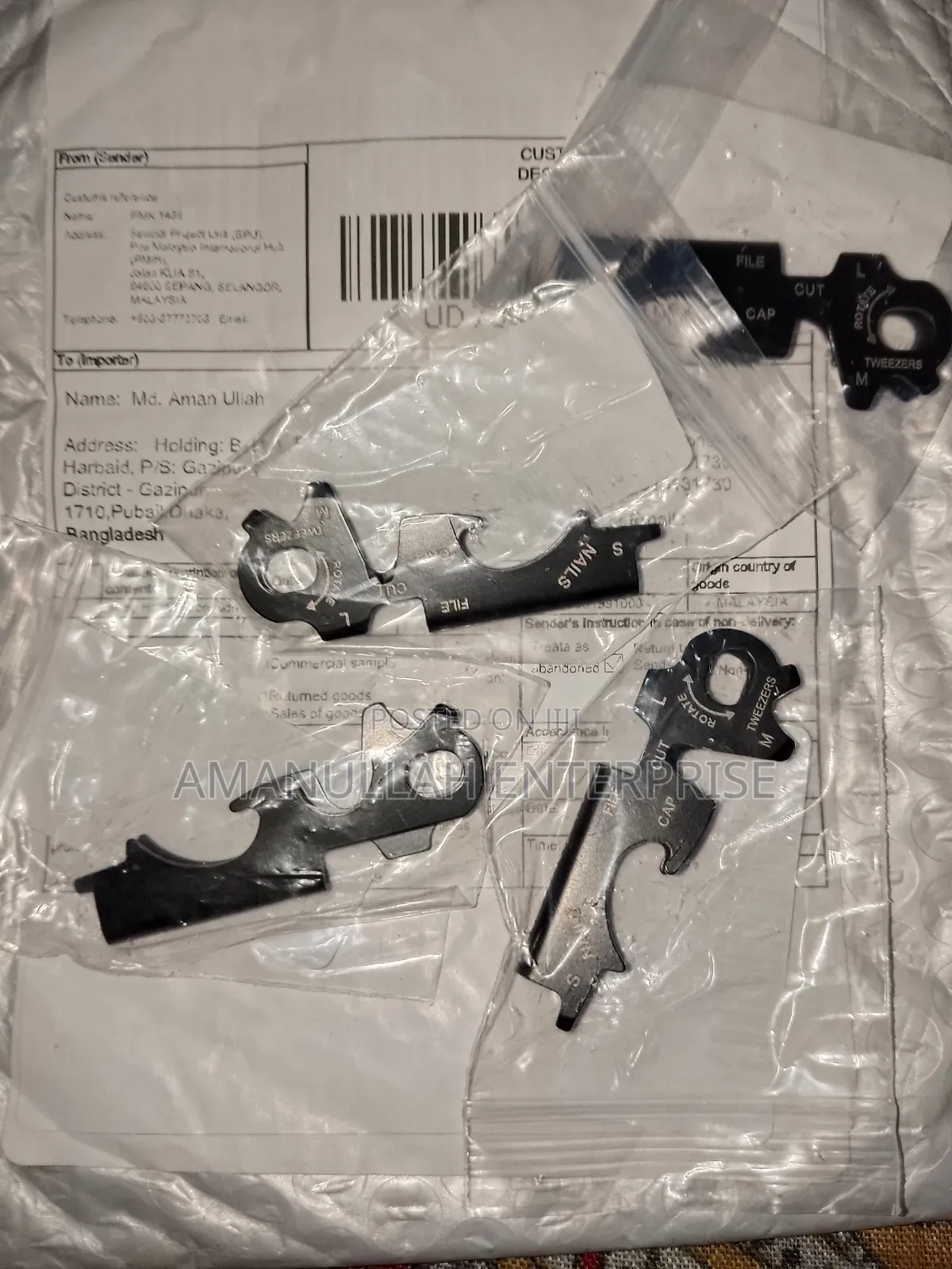 Stainless Steel Multitool Keychain Portable Tool for Various Tasks.