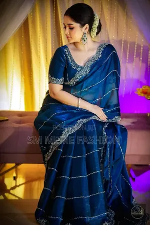 Georgette Embroidery Sharee With