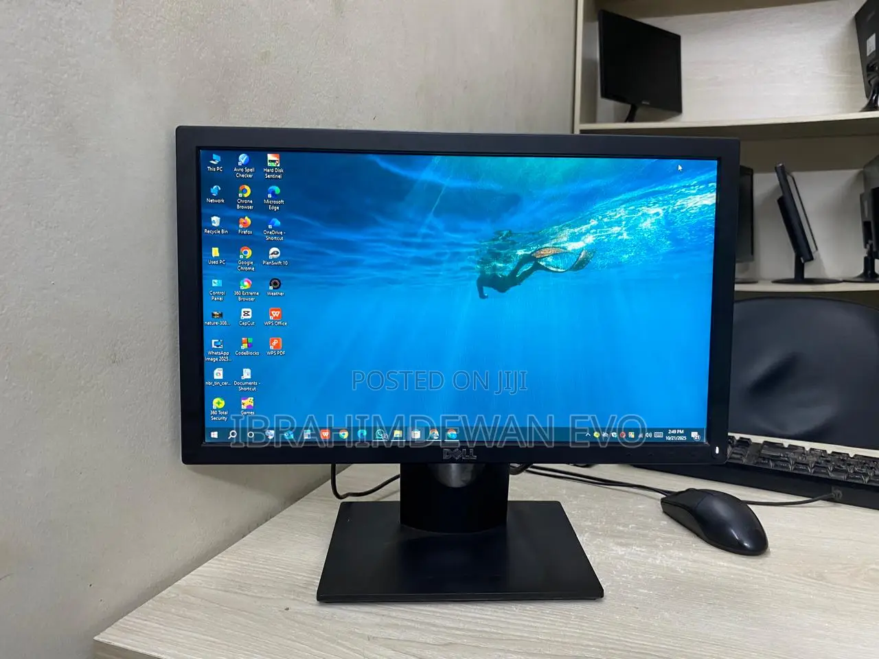 Dell 19" Full Fresh Led Monitor With Hdmi ,Resolution (1366x768)