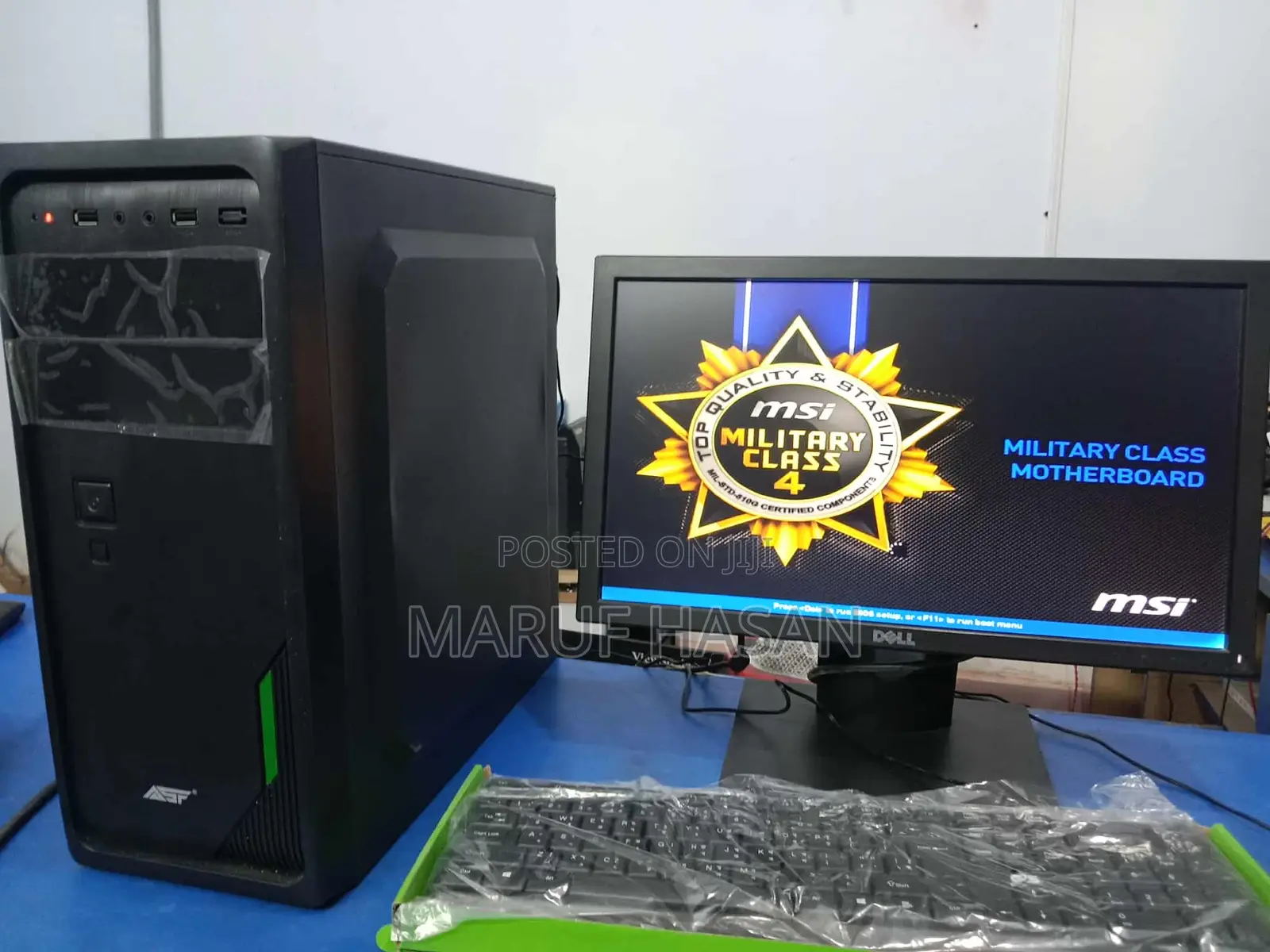 Intel Core I5 Msi 81 Board 8gb Ram ও Dell 19” Monitor সহ ফুল Pc