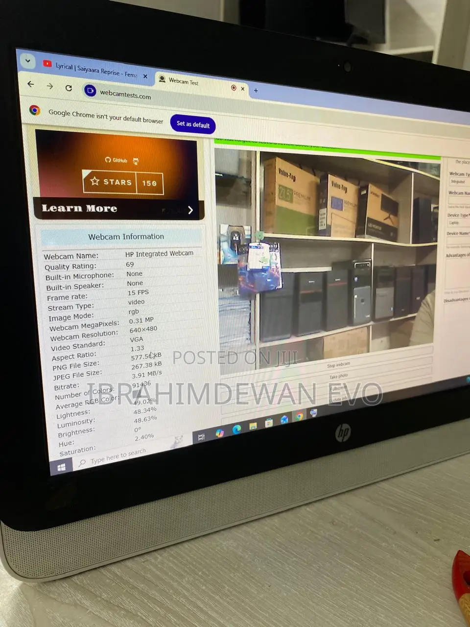 Desktop Computer HP 4GB Intel Core I3 SSD 256GB