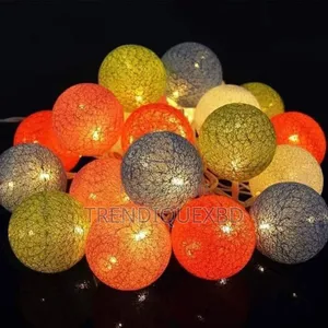 Cotton Ball Fairy Light 14ft Decorative Multi-Color Led String Light