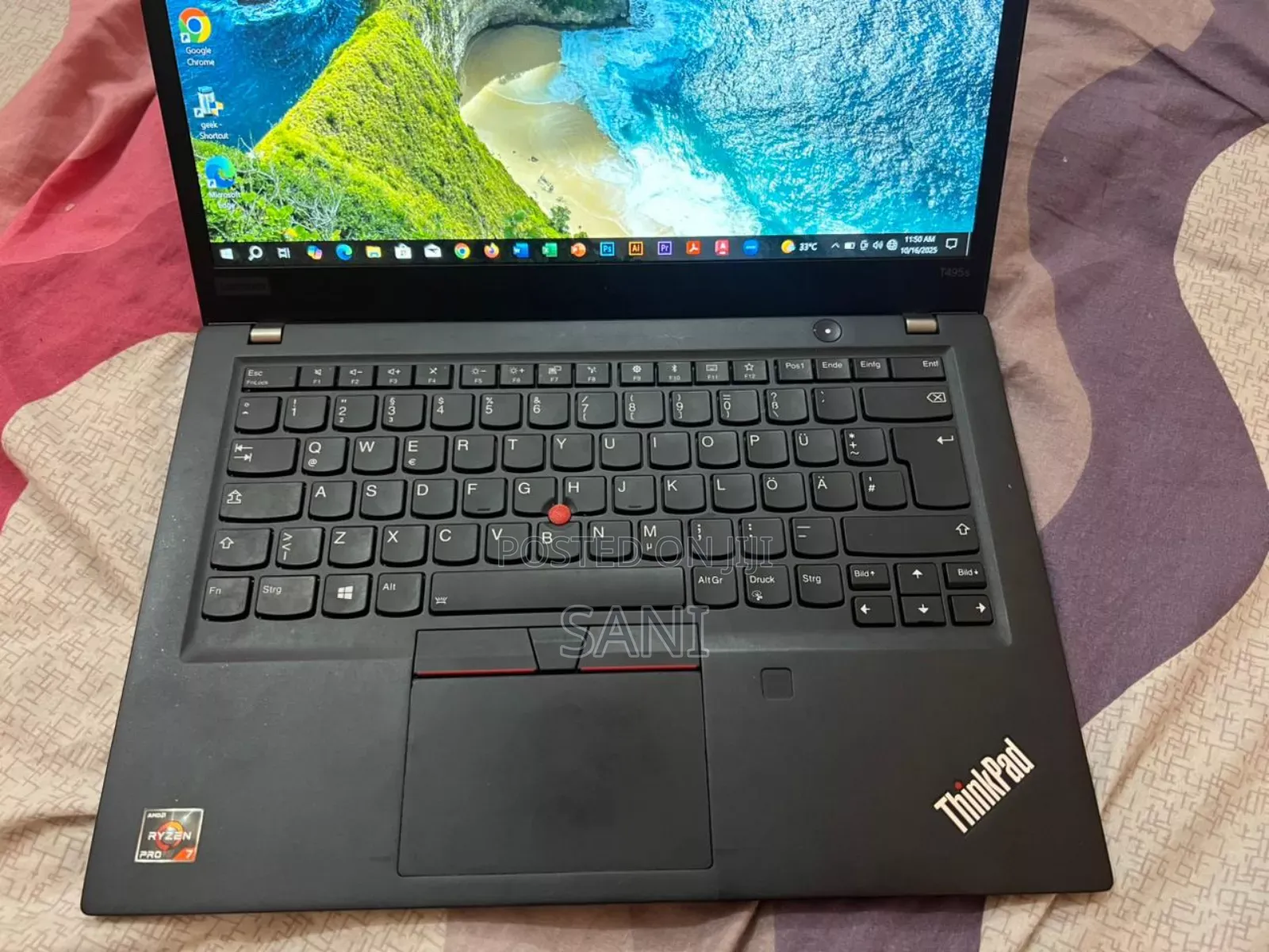 Laptop Lenovo ThinkPad T495s 16GB AMD Ryzen 7 SSD 256GB