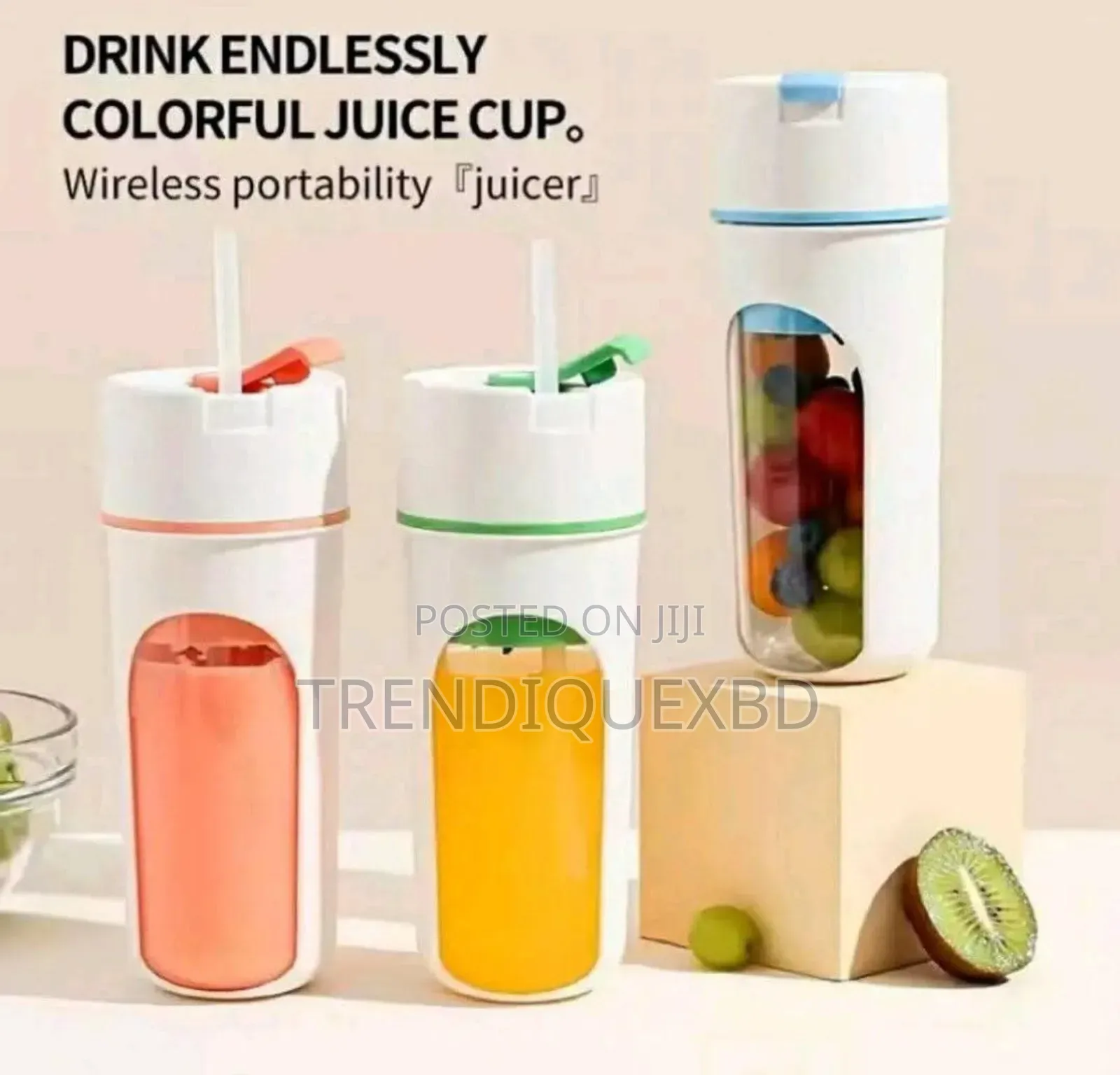 Portable Electric Juicer Blender Rechargeable Smoothie Shake Maker